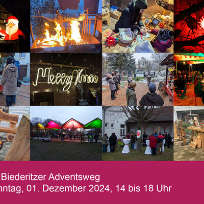 Bild vergrößern: Karte Adventsweg 2024