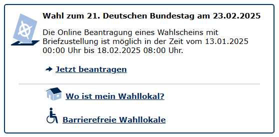 online wahlschein beantragen