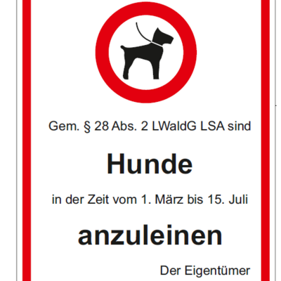 Hund - Anleinpflicht