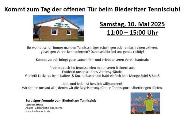 Bild vergrößern: Biederitzer TC