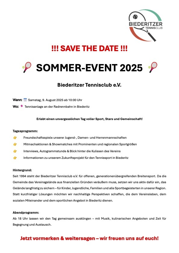 Bild vergrößern: 09_08_2025 SAVE THE DATE