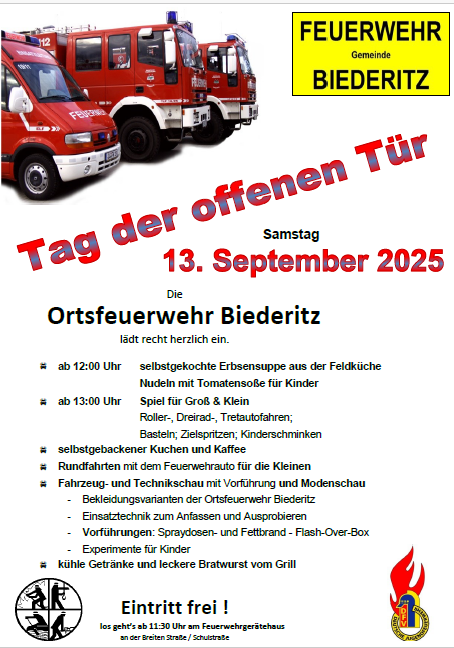 Bild vergrößern: Tag der offenen Tür bei der Ortsfeuerwehr Biederitz