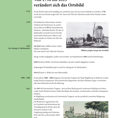 Bild vergrößern: Tafel Geschichte III