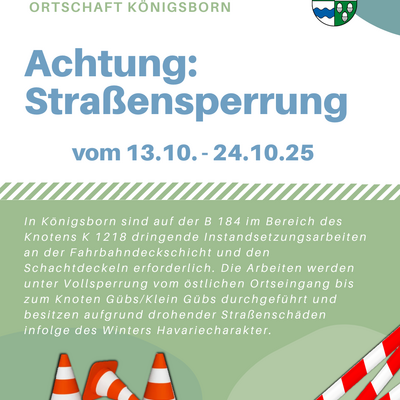 Pressemitteilung - 2025.10.09 - bauarbeiten koenigsborn bea