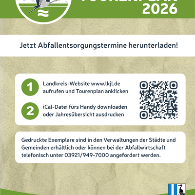 Plakat Abfalltourenplan