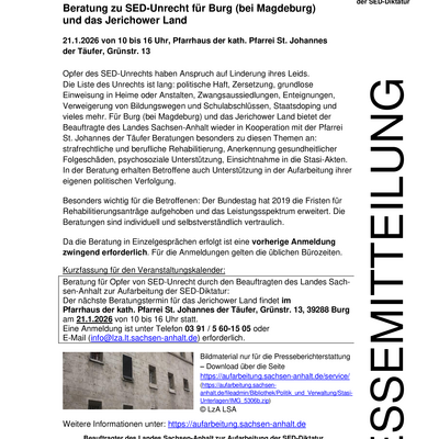 B002 B&uuml;rgersprechtag (vor Ort) in Burg f&uuml;r den LK Jerichower Land_21.1.2026