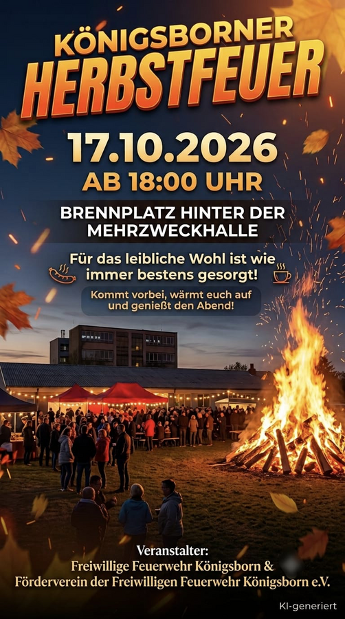 Bild vergr&ouml;&szlig;ern: Herbstfeuer K&ouml;nigsborn 2026